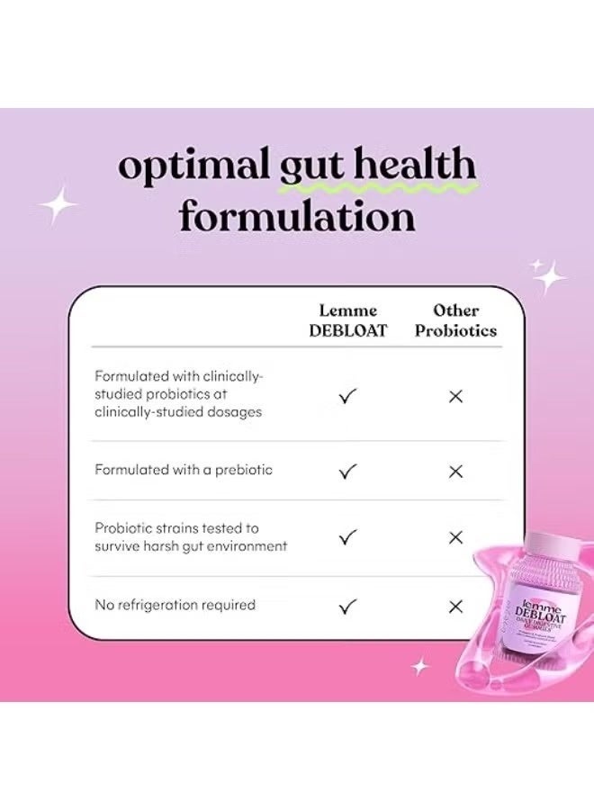 Lemme, Debloat, Daily Digestive Probiotic Gummies, 60 Gummies - Image 4